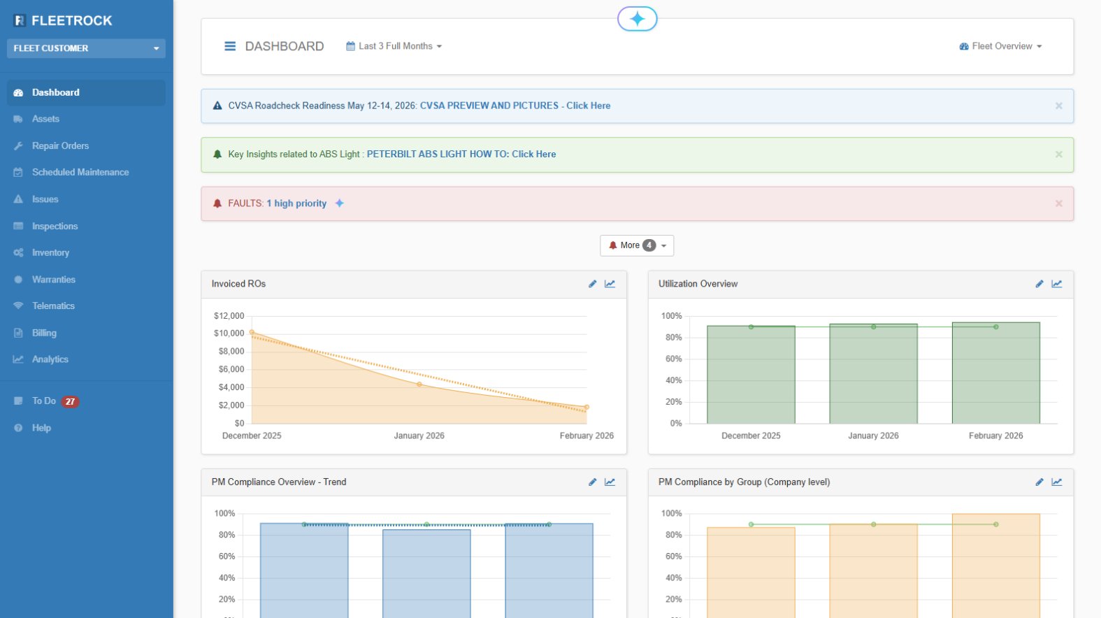 Fleet Management Software Screenshot